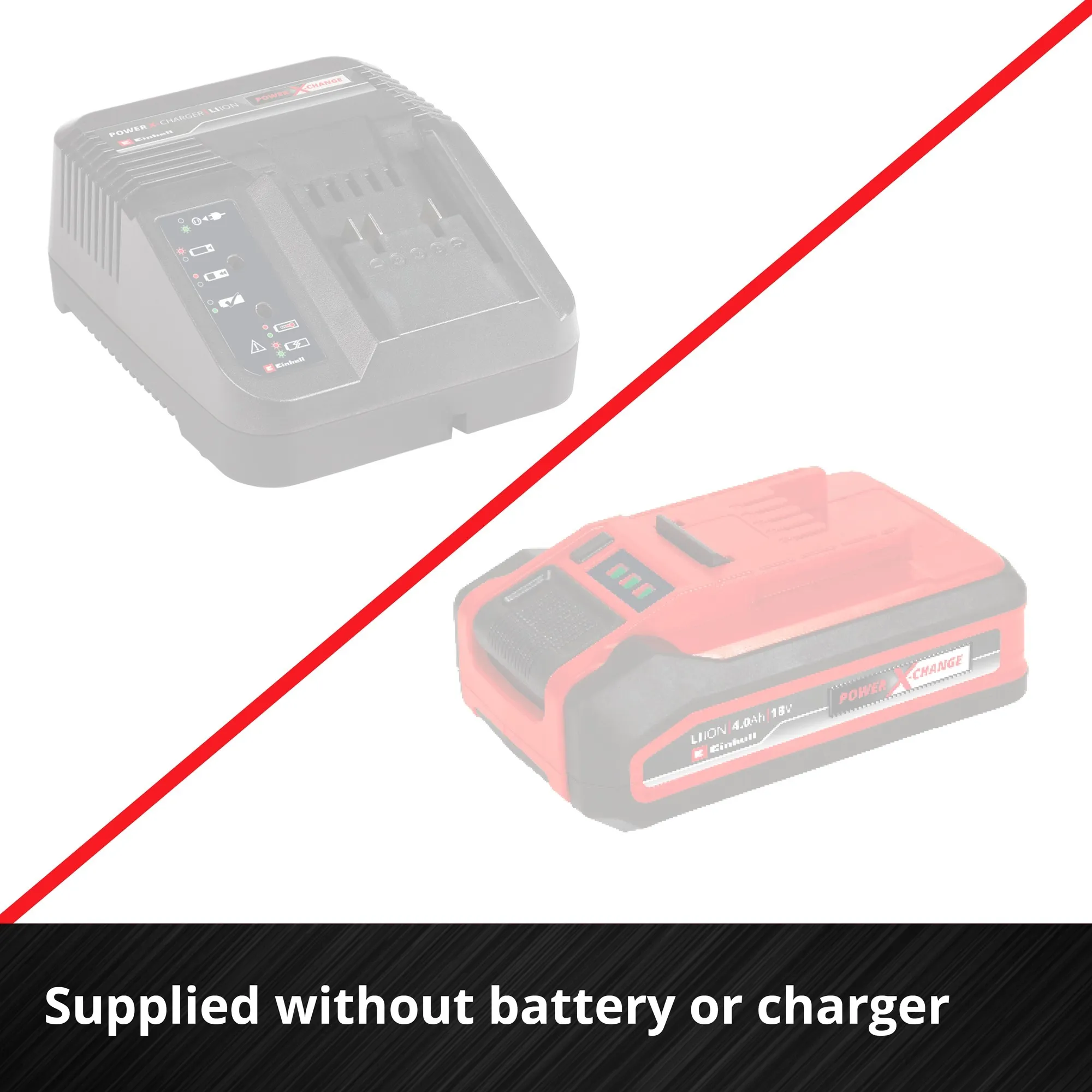 Einhell AXXIO accu haakse slijper 18/125 Q (Rood/zwart, Accu en oplader niet inbegrepen)