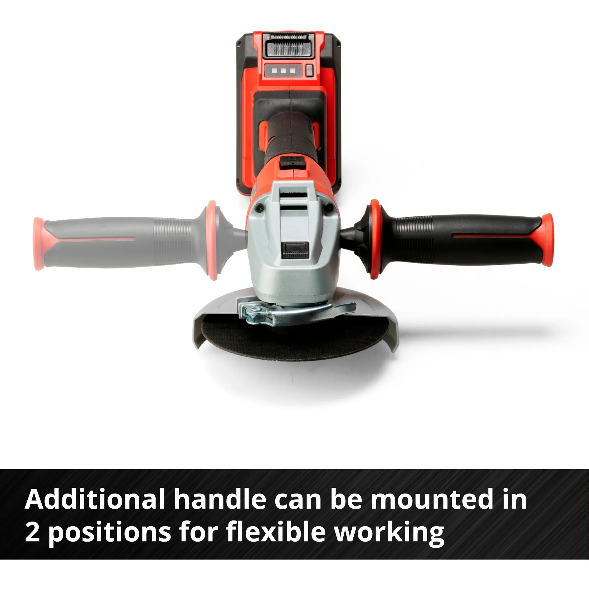 Einhell AXXIO accu haakse slijper 18/125 Q (Rood/zwart, Accu en oplader niet inbegrepen)