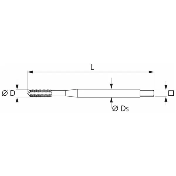 GARANT MACHINETAP VOOR SYNCHROONSPINDELS HSSEPM IK / VORM C, DLC, M: M5