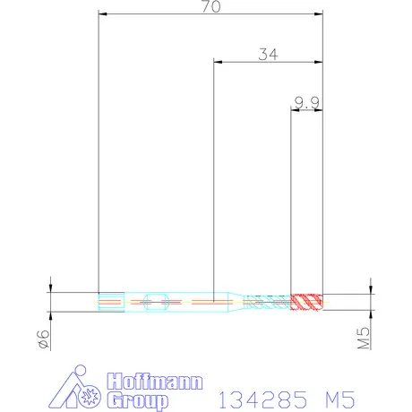 GARANT MACHINETAP VOOR SYNCHROONSPINDELS HSSEPM IK / VORM C, DLC, M: M5
